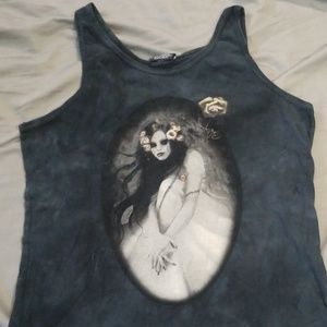 Gothic Corpse Bride Art Tank Top